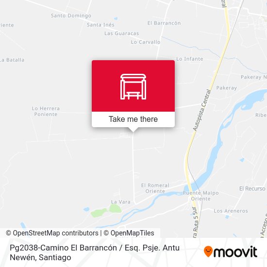 Pg2038-Camino El Barrancón / Esq. Psje. Antu Newén map