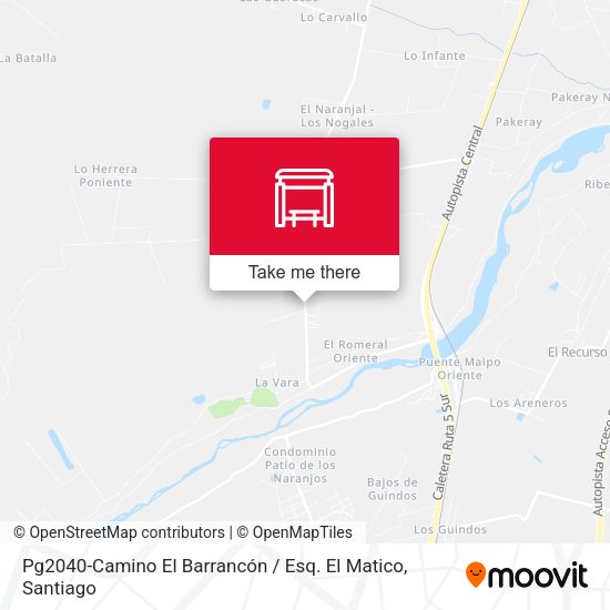 Pg2040-Camino El Barrancón / Esq. El Matico map