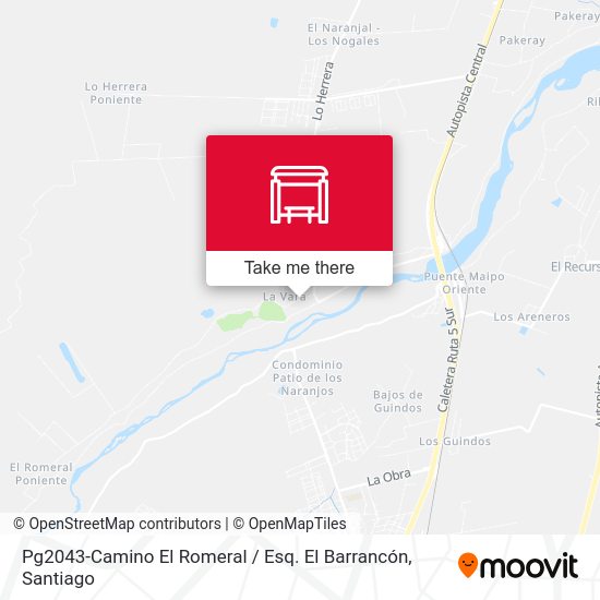 Mapa de Pg2043-Camino El Romeral / Esq. El Barrancón