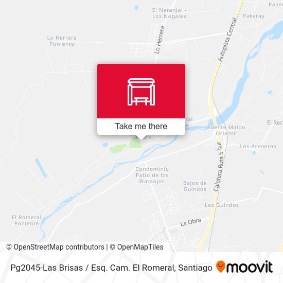 Pg2045-Las Brisas / Esq. Cam. El Romeral map