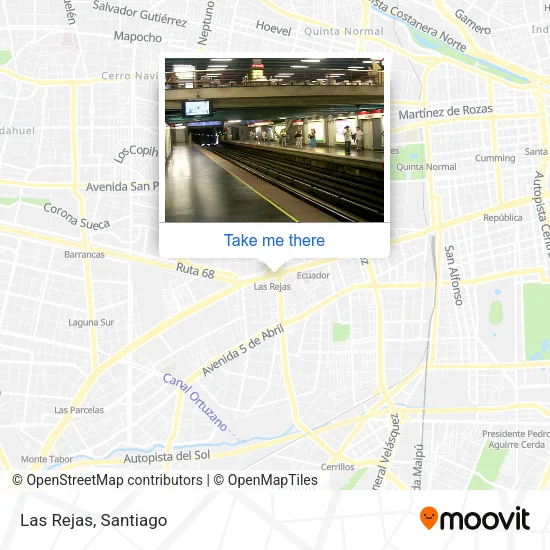 Las Rejas map