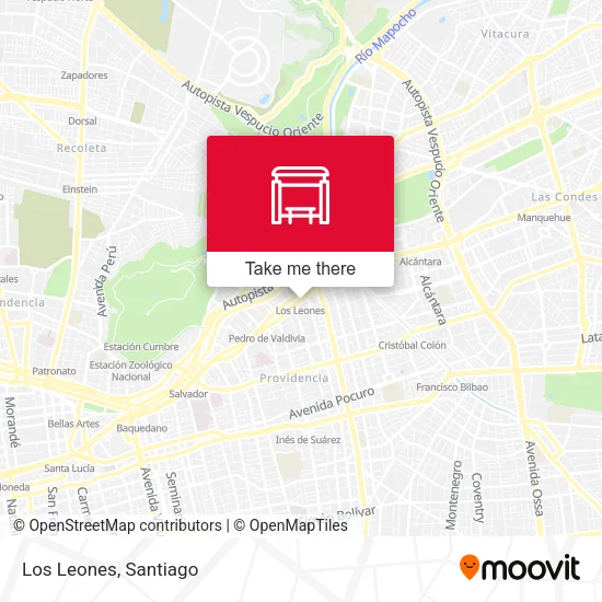 Los Leones map