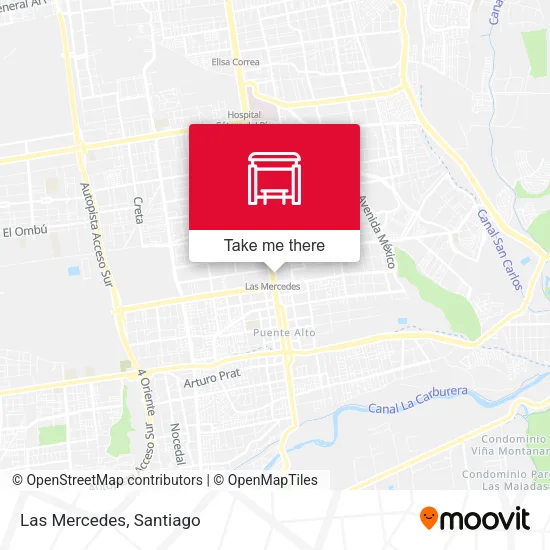 Las Mercedes map