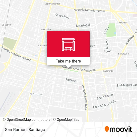 San Ramón map