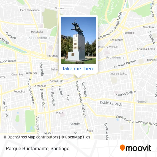 Parque Bustamante map