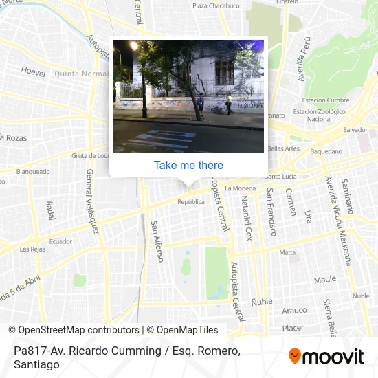 Mapa de Pa817-Av. Ricardo Cumming / Esq. Romero