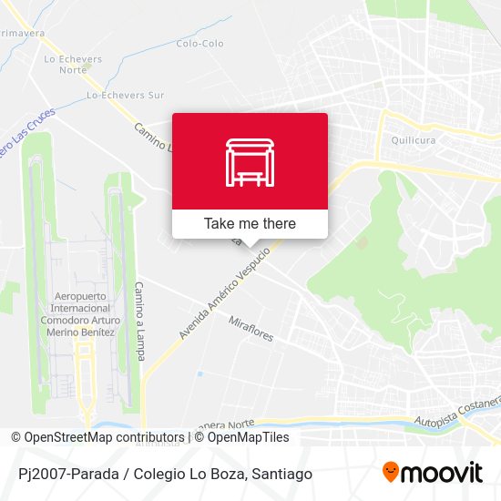 Mapa de Pj2007-Parada / Colegio Lo Boza