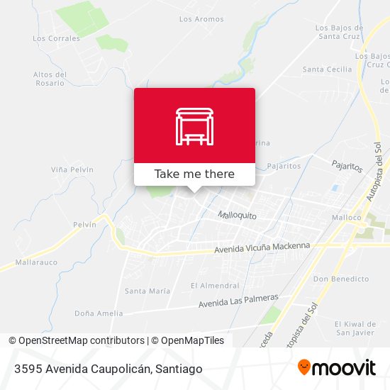 3595 Avenida Caupolicán map