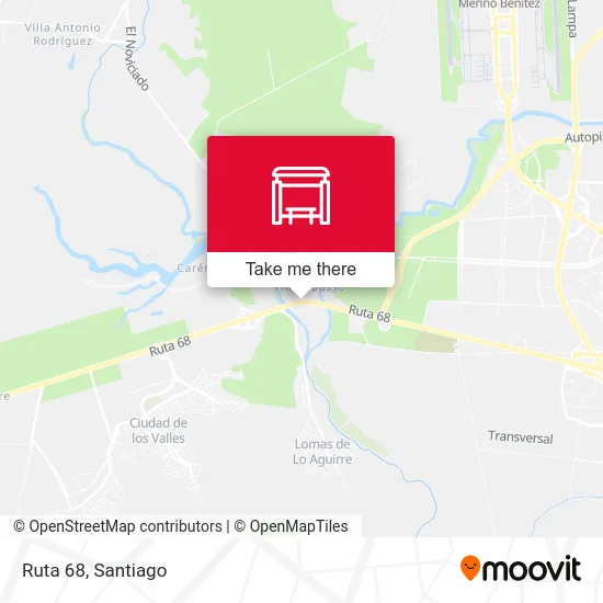 Ruta 68 map