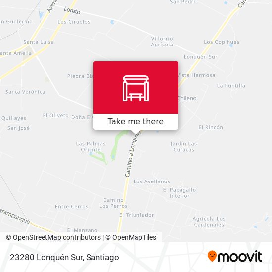 How to get to 23280 Lonquén Sur in Talagante by Micro or Light Rail?