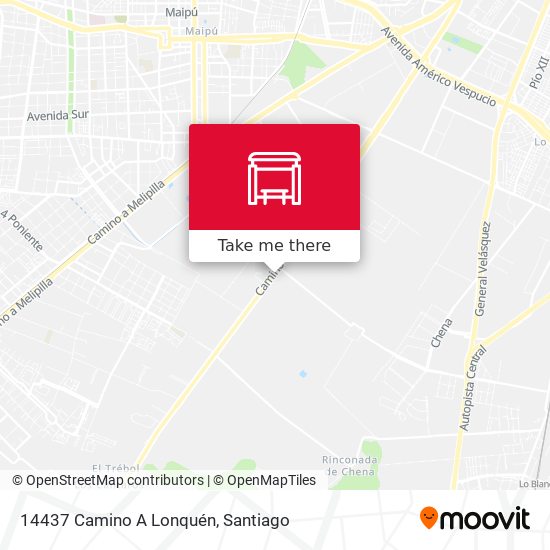 14437 Camino A Lonquén map