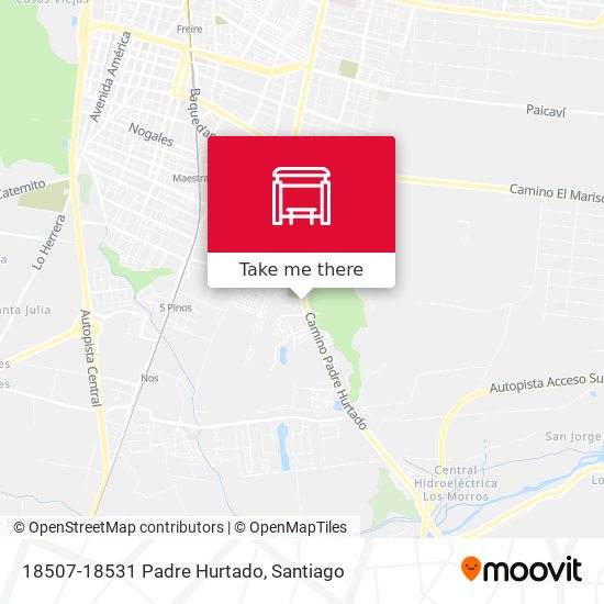 18507-18531 Padre Hurtado map