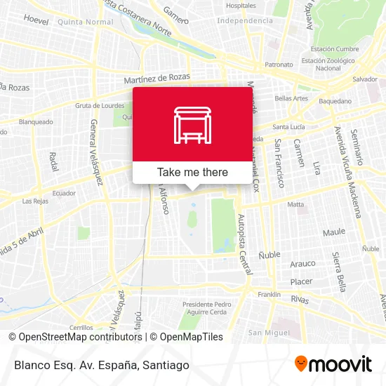 Blanco Esq. Av. España map