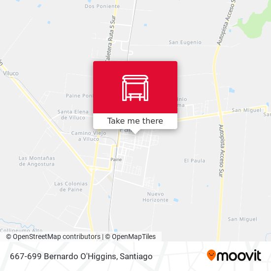 667-699 Bernardo O'Higgins map