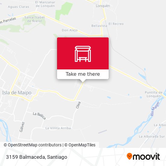 Mapa de 3159 Balmaceda