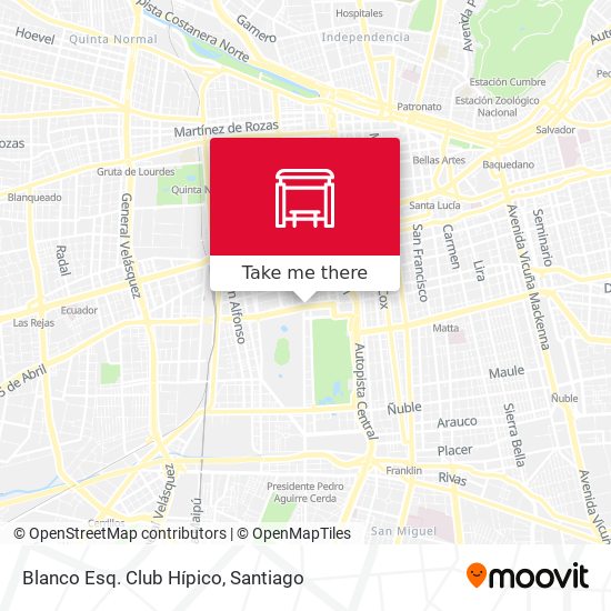 Blanco Esq. Club Hípico map