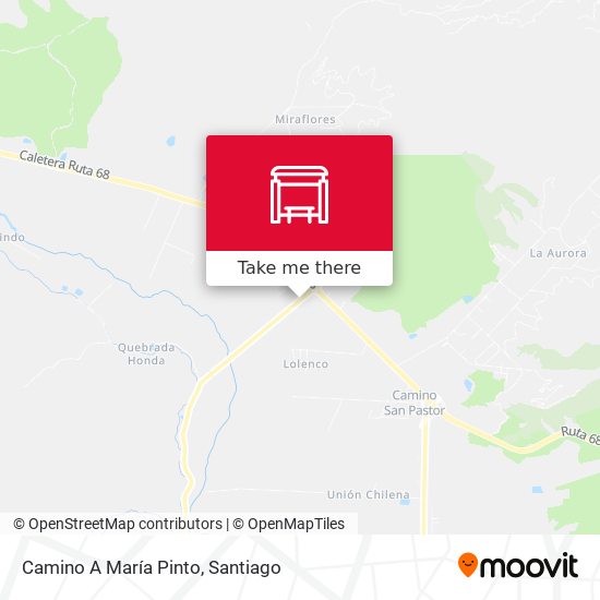 Mapa de Camino A María Pinto