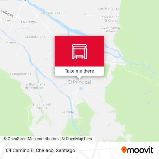 64 Camino El Chalaco map