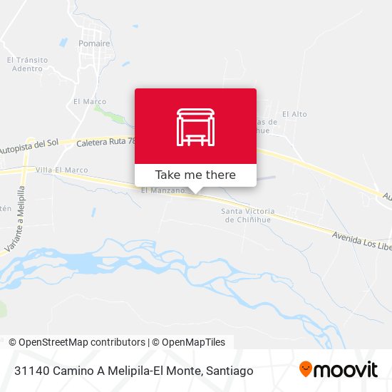 31140 Camino A Melipila-El Monte map