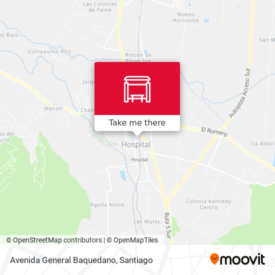 Mapa de Avenida General Baquedano