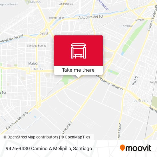 Mapa de 9426-9430 Camino A Melipilla