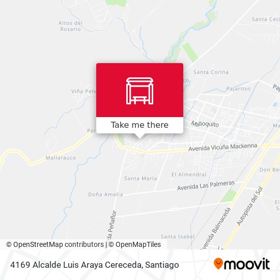 4169 Alcalde Luis Araya Cereceda map