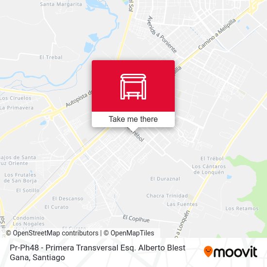 Mapa de Pr-Ph48 - Primera Transversal Esq. Alberto Blest Gana