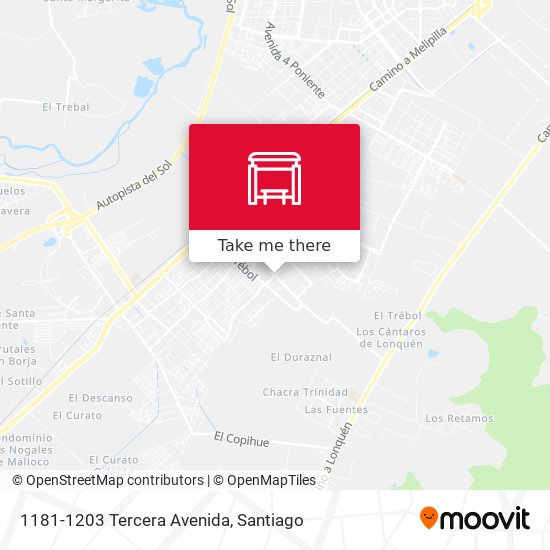 1181-1203 Tercera Avenida map