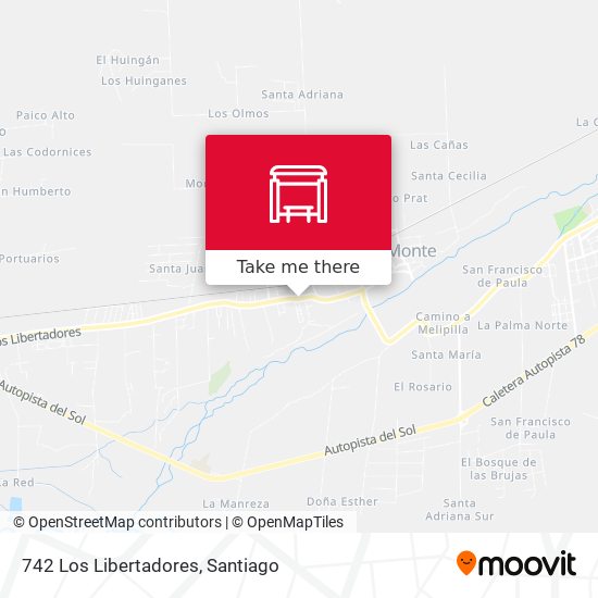 742 Los Libertadores map