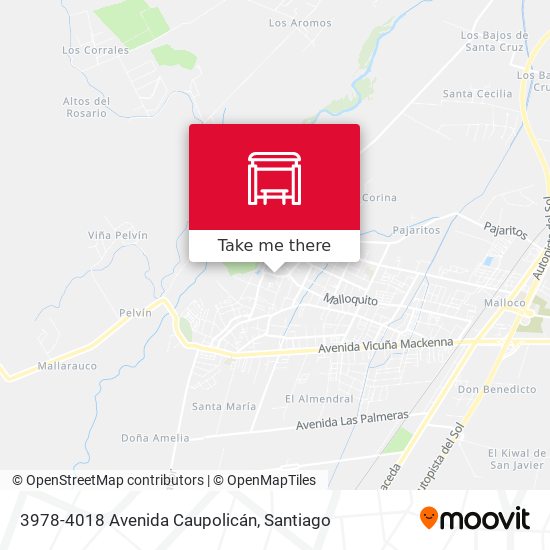 3978-4018 Avenida Caupolicán map