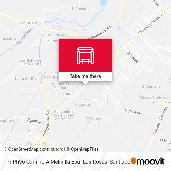 Pr-Ph96 Camino A Melipilla Esq. Las Rosas map