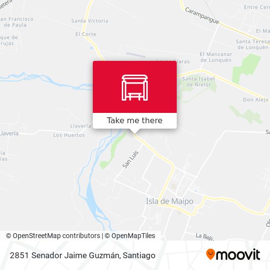 Mapa de 2851 Senador Jaime Guzmán