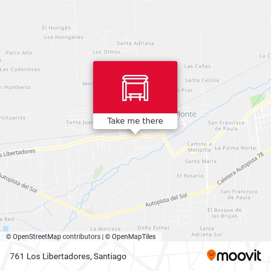 761 Los Libertadores map