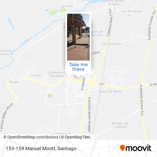 Mapa de 153-159 Manuel Montt