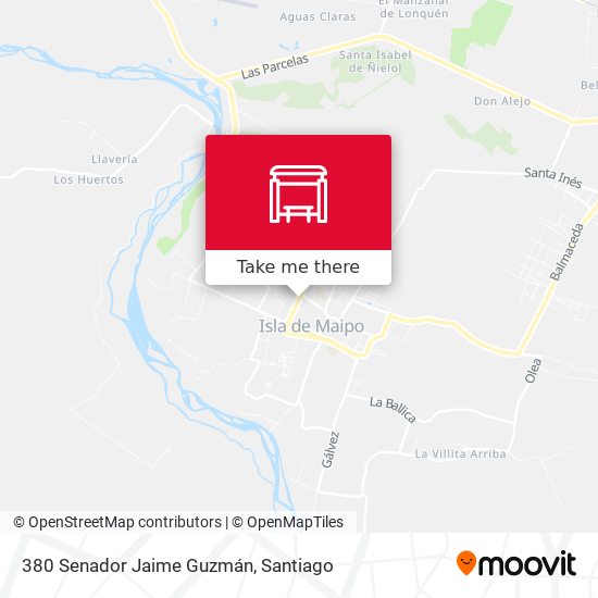 Mapa de 380 Senador Jaime Guzmán