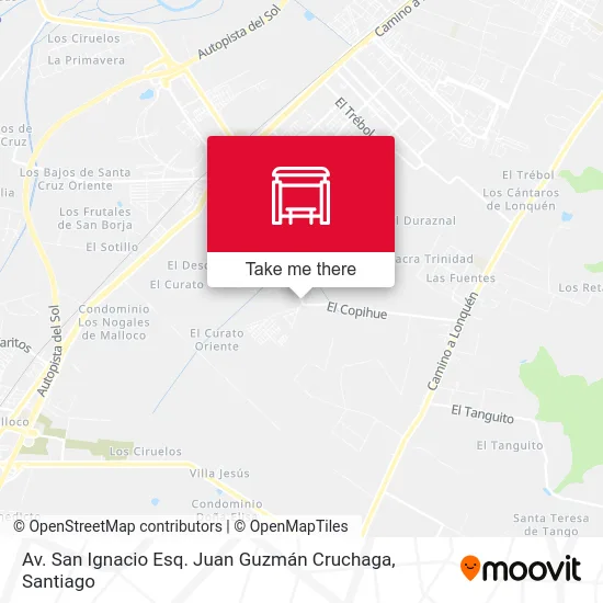 Av. San Ignacio Esq. Juan Guzmán Cruchaga map