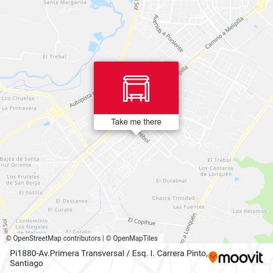 Mapa de Pi1880-Av.Primera Transversal / Esq. I. Carrera Pinto