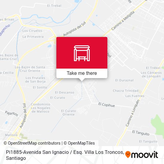 Mapa de Pi1885-Avenida San Ignacio / Esq. Villa Los Troncos
