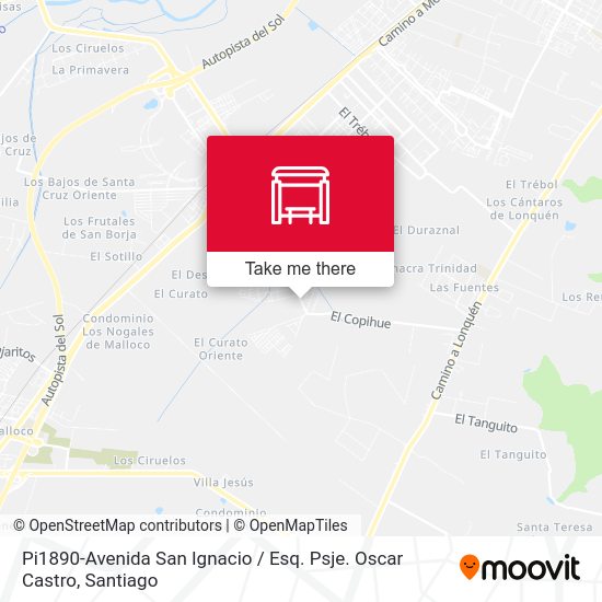 Mapa de Pi1890-Avenida San Ignacio / Esq. Psje. Oscar Castro