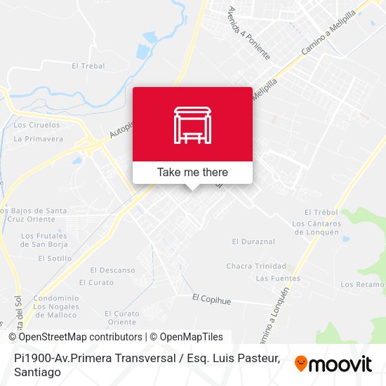 Mapa de Pi1900-Av.Primera Transversal / Esq. Luis Pasteur