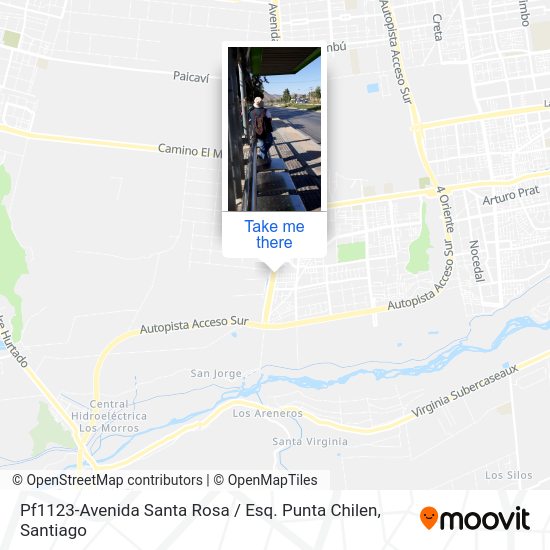 Mapa de Pf1123-Avenida Santa Rosa / Esq. Punta Chilen