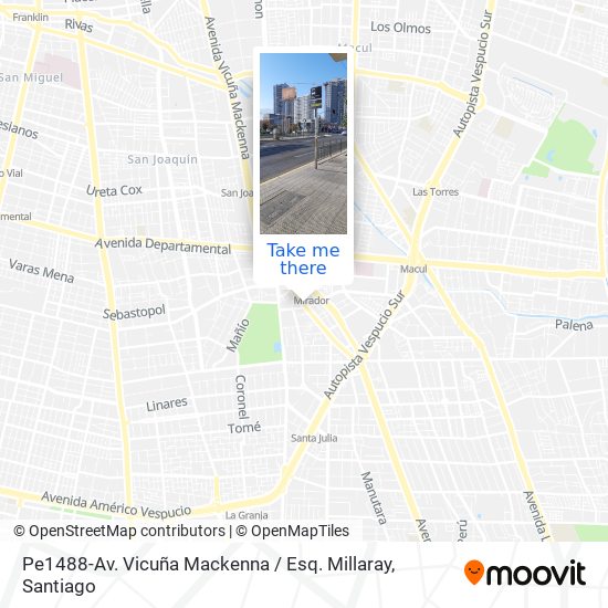 Pe1488-Av. Vicuña Mackenna / Esq. Millaray map