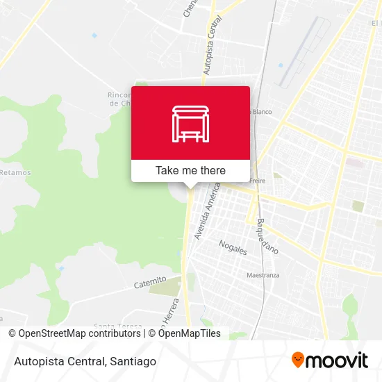 Mapa de Autopista Central