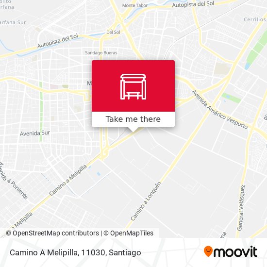 Camino A Melipilla, 11030 map