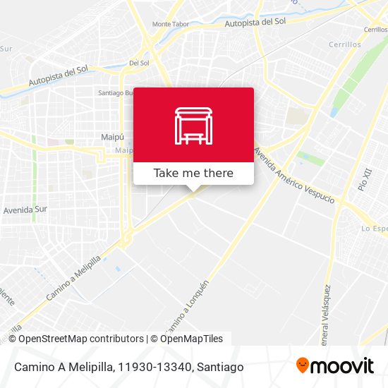 Camino A Melipilla, 11930-13340 map
