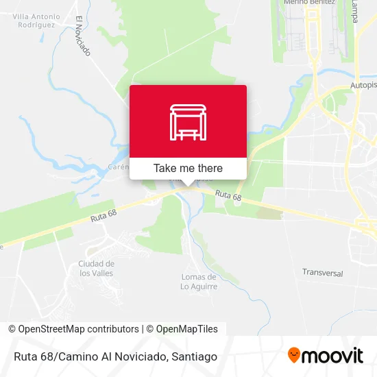 Ruta 68/Camino Al Noviciado map