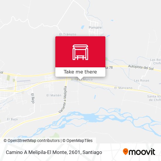 Camino A Melipila-El Monte, 2601 map