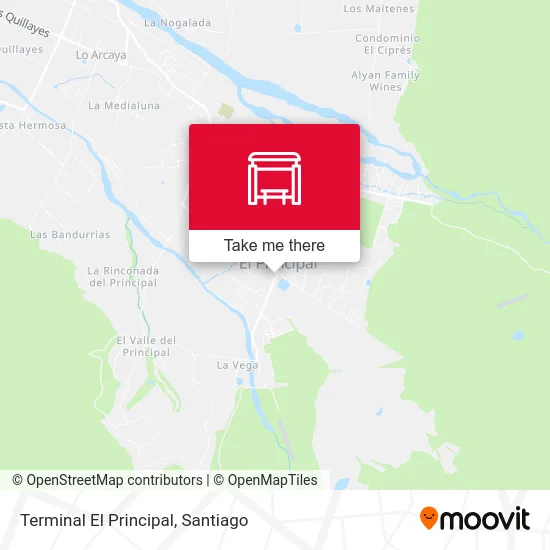 Terminal El Principal map