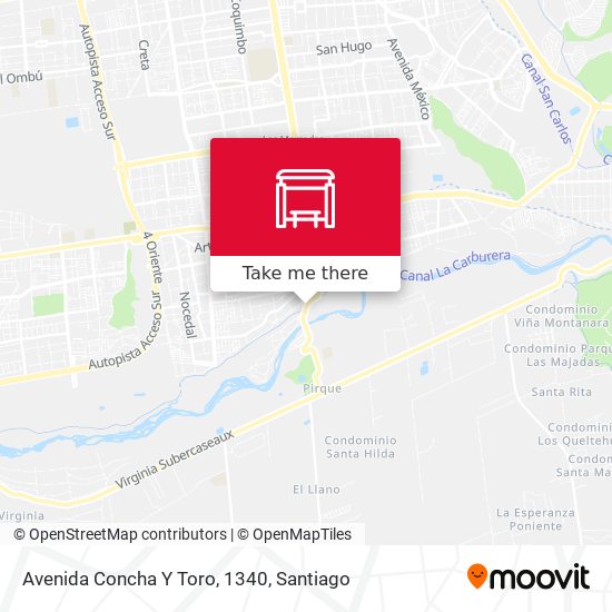 Avenida Concha Y Toro, 1340 map