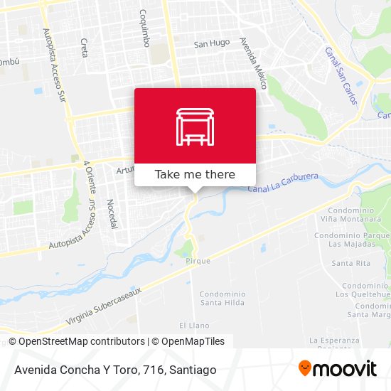 Avenida Concha Y Toro, 716 map